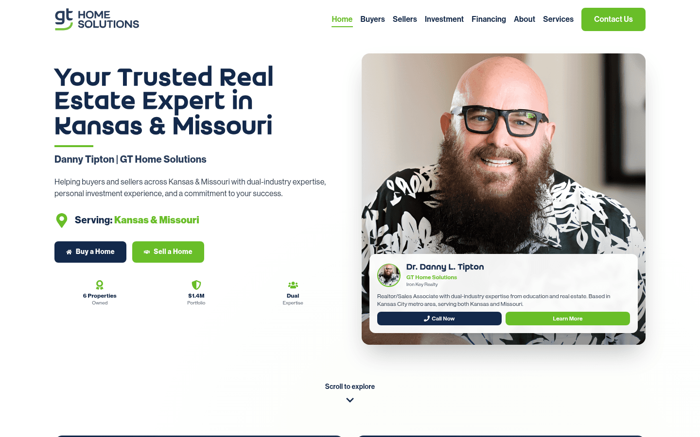 GT Home Solutions website