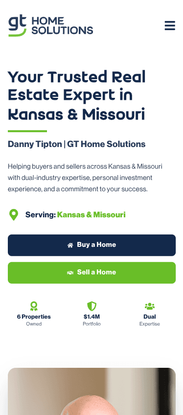 GT Home Solutions mobile site
